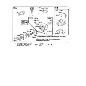 Carburetor (Ii) Diagram and Parts List for 422700TO422799  Briggs and Stratton Engine